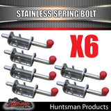 X6 Truck Trailer Stainless Spring Bolt Latch Catch. 12X160MM