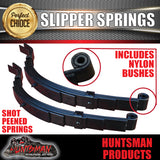 2x 6 LEAF TRAILER 45mm x 6m SLIPPER SPRINGS.   1200KG RATED