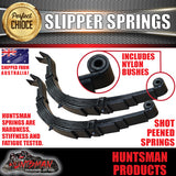 2x TRAILER 7 LEAF 45mm x 6mm SLIPPER SPRINGS.   1350KG RATED