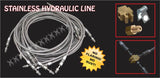 Tandem Trailer Boat Caravan Hydraulic Brake Stainless Braided Flexi Line Kit