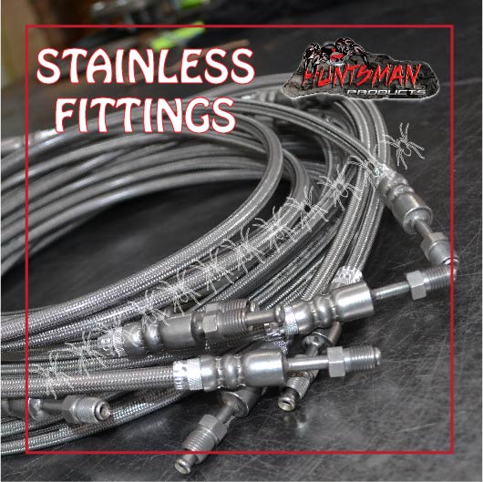 Tandem Trailer Boat Caravan Hydraulic Brake Stainless Braided Flexi Line Kit