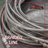 12ft BOAT TRAIULER HYDRAULIC BRAKE STAINLESS STEEL BRAIDED FLEXI LINE KIT