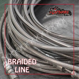 TANDEM HYDRAULIC BRAKE STAINLESS STEEL BRAIDED LINE KIT BOAT CARAVAN TRAILER