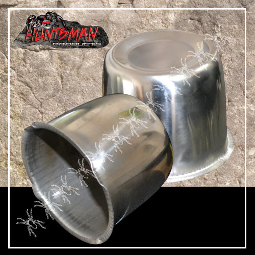 2X STAINLESS STEEL WHEEL CENTRE CAP- 74MM