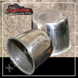 2X STAINLESS STEEL WHEEL CENTRE CAP- 74MM