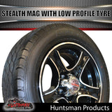 Low Profile 14" Ford Stealth Mag & 175/65R14C LT Tyre: suits Ford pattern. 175 65 14 Trailer Caravan