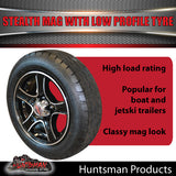 Low Profile 14" Ford Stealth Mag & 175/65R14C LT Tyre: suits Ford pattern. 175 65 14 Trailer Caravan