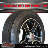 Low Profile 14" Ford Stealth Mag & 175/65R14C LT Tyre: suits Ford pattern. 175 65 14 Trailer Caravan