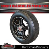 Low Profile 14" Ford Stealth Mag & 175/65R14C LT Tyre: suits Ford pattern. 175 65 14 Trailer Caravan