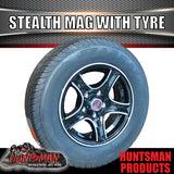 13" Trailer Caravan HT Holden Stealth Alloy Rim & 165R13C Tyre. 165 13