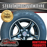 13" Trailer Caravan HT Holden Stealth Alloy Rim & 165R13C Tyre. 165 13