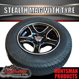 13" Trailer Caravan HT Holden Stealth Alloy Rim & 165R13C Tyre. 165 13