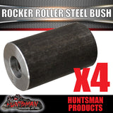 4x Rocker Roller Trailer Caravan Spring Steel Bush. 60mm x 36MM. Suit 5/8" Bolt
