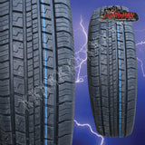 225/75R15 SURETRAC WHITEWALL TYRE. 37MM WHITE WALL LINE 225 75 15