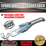 SWING AWAY SPARE WHEEL BRACKET LOCK, HEAVY DUTY OVER CENTRE LATCH & HOOK
