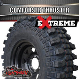 35x10.5R16 LT Comforser Thruster Competition Tyre on 16" Black Steel Wheel Rim