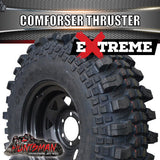 33x10.5R16 LT Comforser Thruster Competition Tyre on 16" Black Steel Wheel Rim