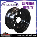 17x8 5 Stud 5/150 Black Thunder Steel Wheel Rim 0 Offset Suit Landcruiser 79-100