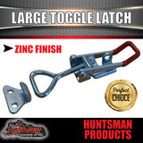 x2 Large Zinc Toggle Latch Over Centre Fasteners