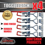 x4 Large Zinc Toggle Latch Over Centre Fasteners