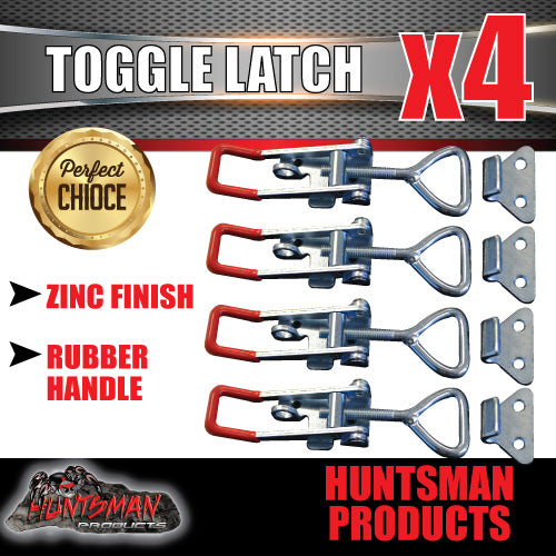 x4 Large Zinc Toggle Latch Over Centre Fasteners