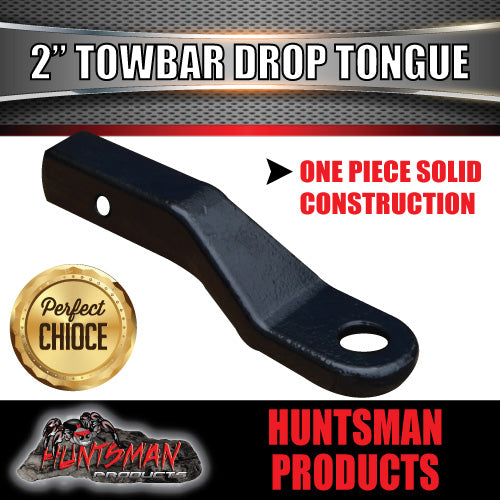 2" DROP FORGED TOWBAR TONGUE TO SUIT 70MM 4500KG RATED TOW BALL.