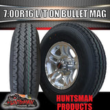 16" 6 stud bullet alloy wheel rim & 7:00R16 L/T Truck tyre. 7.00 16