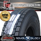 11R22.5 ROYAL BLACK TRUCK TYRE 148/145M 16PLY- DRIVE.
