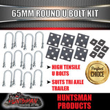 TRI AXLE 65X170MM 5/8" HIGH TENSILE U BOLT KIT