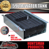 59 LITRE CARAVAN TRAILER UNDERBODY WATER TANK WITH PROTECTIVE SHIELD