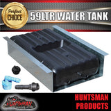 59 LITRE CARAVAN TRAILER UNDERBODY WATER TANK WITH PROTECTIVE SHIELD