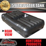 Caravan Camper Trailer Boat 59 Litre Underbody Water Tank & Fittings. HDPE grade Plastic