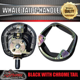 x1 Black Whale Tail T Handle Folding Lock