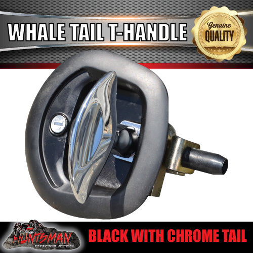 x1 Black Whale Tail T Handle Folding Lock