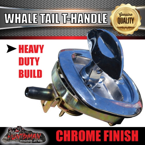 x6 Chrome Whale Tail T Handle Folding Lock for Trailer Caravan Canopy