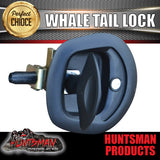 x2 Black Whale Tail T Handle Folding Lock for Trailer Canopy Caravan