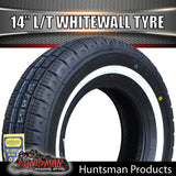 185R14C  14" WHITEWALL COMFORSER COMMERCIAL TYRE. 185 14