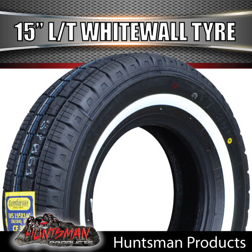 205/70R15C 15" WHITEWALL COMFORSER COMMERCIAL LIGHT TRUCK TYRE. 205 70 15