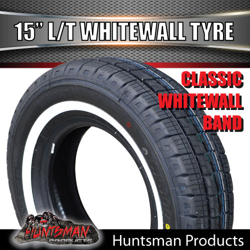 195R15C  15" WHITEWALL COMFORSER COMMERCIAL LIGHT TRUCK TYRE. 195 15