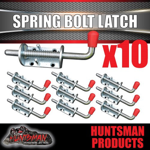 X10 Trailer Truck Door Spring Bolt Latch Catch 12mm x 160mm Ute Float Tailgate 1/2"